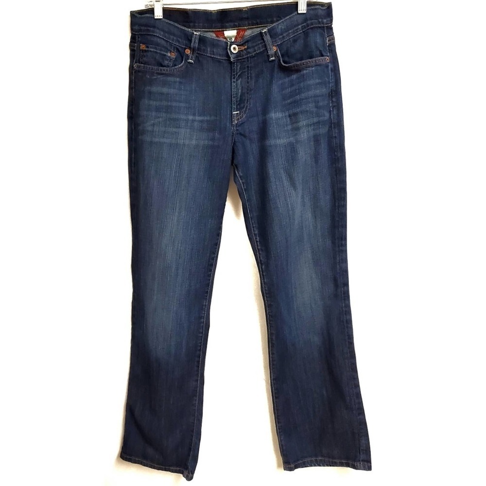 Lucky Brand Classic Rider Denim Jeans Boot Cut Rustic Bohemian Women's Size 10